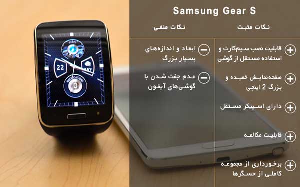 ساعت هوشمند سامسونگ Gear S