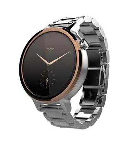 Motorola Moto 360 46mm (2nd gen) With Rose Gold Bezel SmartWatch For Men