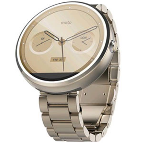 ساعت هوشمند موتورولا مدل Moto 360 Moto 360 Champagne Gold Metal 18mm BandGold Metal 18mm Band