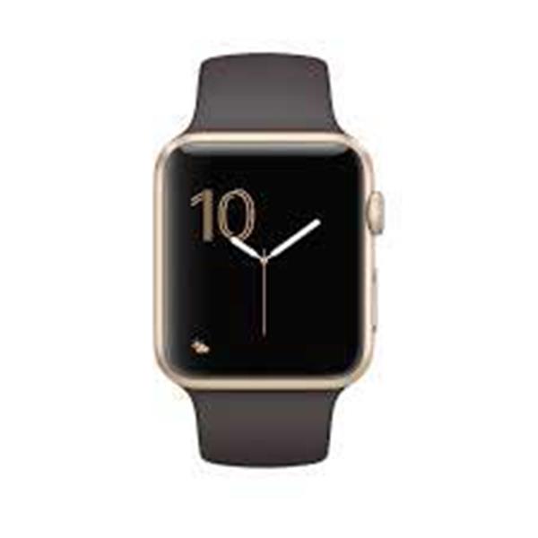 Apple Watch 2 42mm Gold Aluminum Case with Cocoa Sport Band