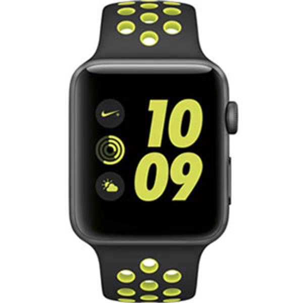 ساعت هوشمند اپل واچ 2 مدل Nike Plus 42mm Space Gray with Black/Volt Band