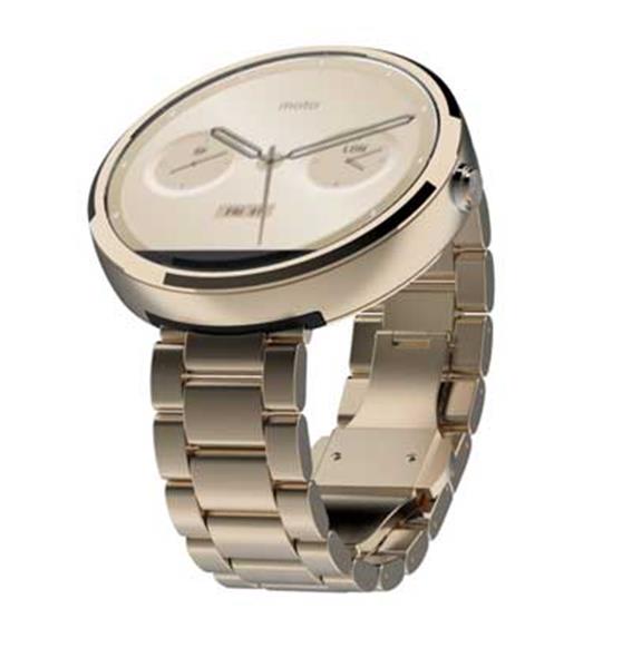 Motorola Moto 360 Champagne Gold Metal 18mm Band