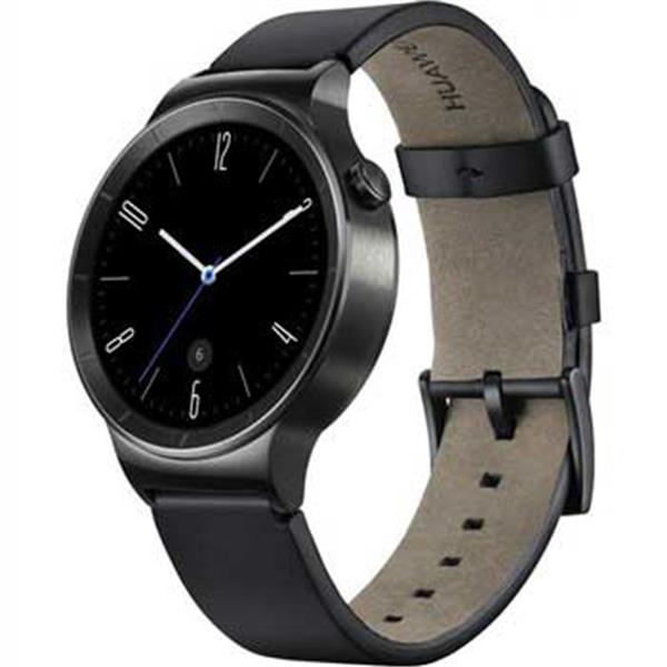 Huawei Watch Black Steel Case SmartWatch With Black Leather Band